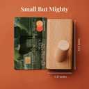 Wood Pack of 4 Decorative Wall Hooks for Hanging Coats - Perfect Backpack Hanger, Hat Hooks for Wall - Each Heavy Duty Holds 6lbs-33lbs (Beech, 4Pack) (Beige)