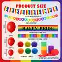 226 Pcs Rainbow Pride Parade Float Decorations Kit Gay Pride Pleated Decor | Paper Foil Fringe Curtains Tinsel Garland Streamer Love is Love Banner LGBTQ Balloon for Trailer Car Truck Golf Party Decor