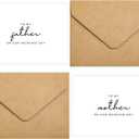 10 x Set of 2 To My Father/Mother On Our Wedding Day Card, Father/Mother Of The Bride/Groom Gifts.