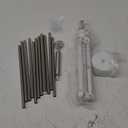 Pasta Drying Rack Collapsible, 360 Rotating, Adjustable Height(14.5"-23.6"), 304 Stainless Steels Arm, Large Noodle Dryer Foldable with Ravioli Wheel for Homemade Fresh Pasta Spaghetti