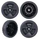 CheeMuii 2 Pack HRN216 Lawn Mower Wheels Kit 2 Rear Wheels Replace for 42710-VR8-N00ZA and 2 Front Wheels Replace for 44710-VR8-N00ZA Compatible with Honda HRN216 Lawn Mower