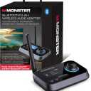Monster Bluetooth Transmitter & Receiver, 2-in-1 Bluetooth Audio Adapter, Stream to/from NonBluetooth Devices, Stream TV to 2 Headphones, 33 ft Range, Analog & Digital, TV USB Powered, 3.5mm Aux Port