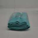 POLYTE Microfiber Oversize Quick Dry Lint Free Bath Towel, 60 x 30 in, 4 Pack (Aqua, Waffle Weave)