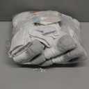 Hanes Men's Double Tough Socks, Crew and Ankle Moisturing Wicking Socks, Black & White, Multi-Packs (6-12, White - 12 Pair)