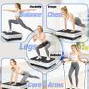 Bigzzia Vibration Plate Exercise Machine for Weight Loss 100-Speed Platform with Remote & Resistance Bands, 450 lbs Capacity Quiet Full Body Workout for Lymphatic Drainage at Home