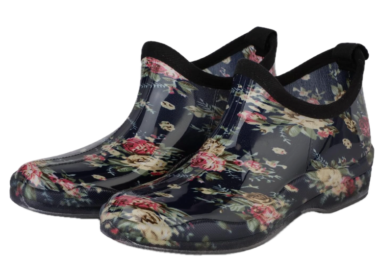 DaeRainy Womens Rain Boots Ankle Waterproof Garden Rainboot 10