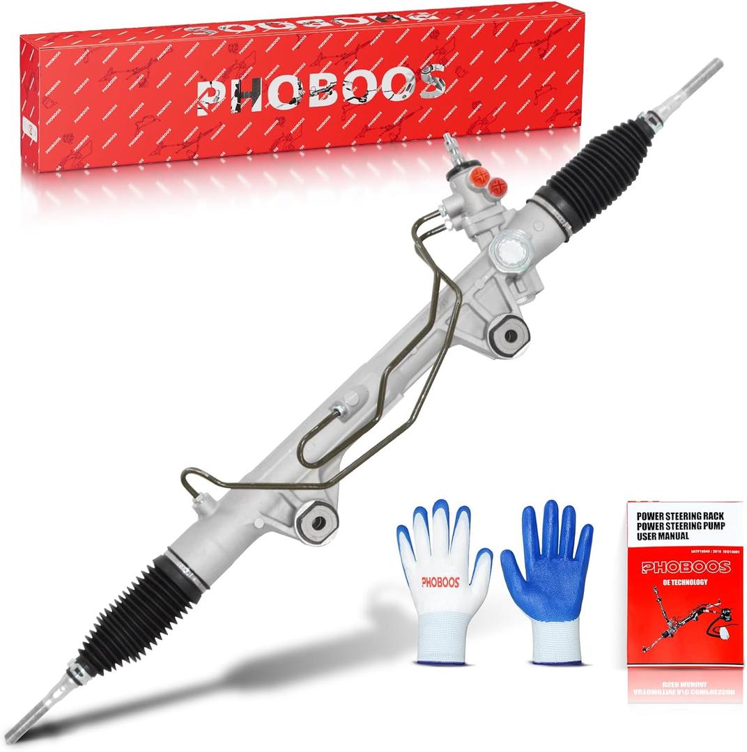 PHOBOOS Hydraulic Power Steering Rack and Pinion Assembly Compatible with Mitsubishi Pajero Montero Sport L200 Triton, New Unit, Leak-proof, Direct fit, Ref. 4410A603