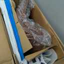 DUMOS 26 Inch Counter Height Bar Stools Set of 2, Modern Faux Leather High Barstools with Back and Metal Leg, Bar Chairs for Kitchen lsland, Elegant Brown