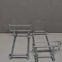 Beeveer 2 Pcs Commercial Ladder Hook Attachment for Utility Carts Stainless Steel Ladder Hanging Hooks for Storage, Utility Cart Accessories