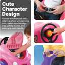 Step2 Push Around Buggy Kids Push Car, Ride On Toy, Stroller Substitute, Includes Seat Belt & Horn, Made of Durable Plastic, Max Weight 50 lbs., For Toddlers 1.5-4 Years Old, Pink
