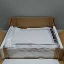 5 Drawer File Cabinet, Under Desk Storage Organization with Wheels, Mobile Filing Chest for Small Desk Printer Stand for Home Office, White