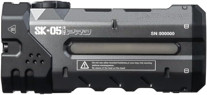 LOOP GEAR SK05PRO 8000mAh Power Bank Flashlight, 4360 Lumens Dual Light Source Magnetic USB-C Rechargeable, IP68 Waterproof Flashlight for Camping, Hiking, Emergency, Outdoor (Gray)