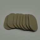new space Oval Furniture Sliders, 8pcs 3 1/2" x 6" - Reusable Sliders for Carpet, Heavy-Duty Movers - Easily Move & Protect Furniture & Carpet (Beige)