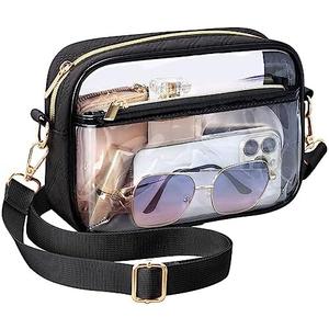 PACKISM Clear Bag for Stadium Events - Clear Purses for Women Stadium Crossbody Concert Bag for Game Day, Sports, Festival
