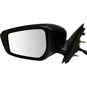 SCITOO Side View Mirror Driver Left Side Fit For 2015-2019 For Nissan Versa Sedan Foldaway Power G-Flat Black Smooth Replacement Exterior Mirror OE:963029KK1A PL:NI1320257