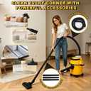 4 Gallon Cordless Wet Dry Vacuum for Dewalt 20V Battery, 20kPa Wet Dry Shop Vac with Brushless Motor, Filter, Hose and Attachments, for Garage Car Workshop (No Battery)