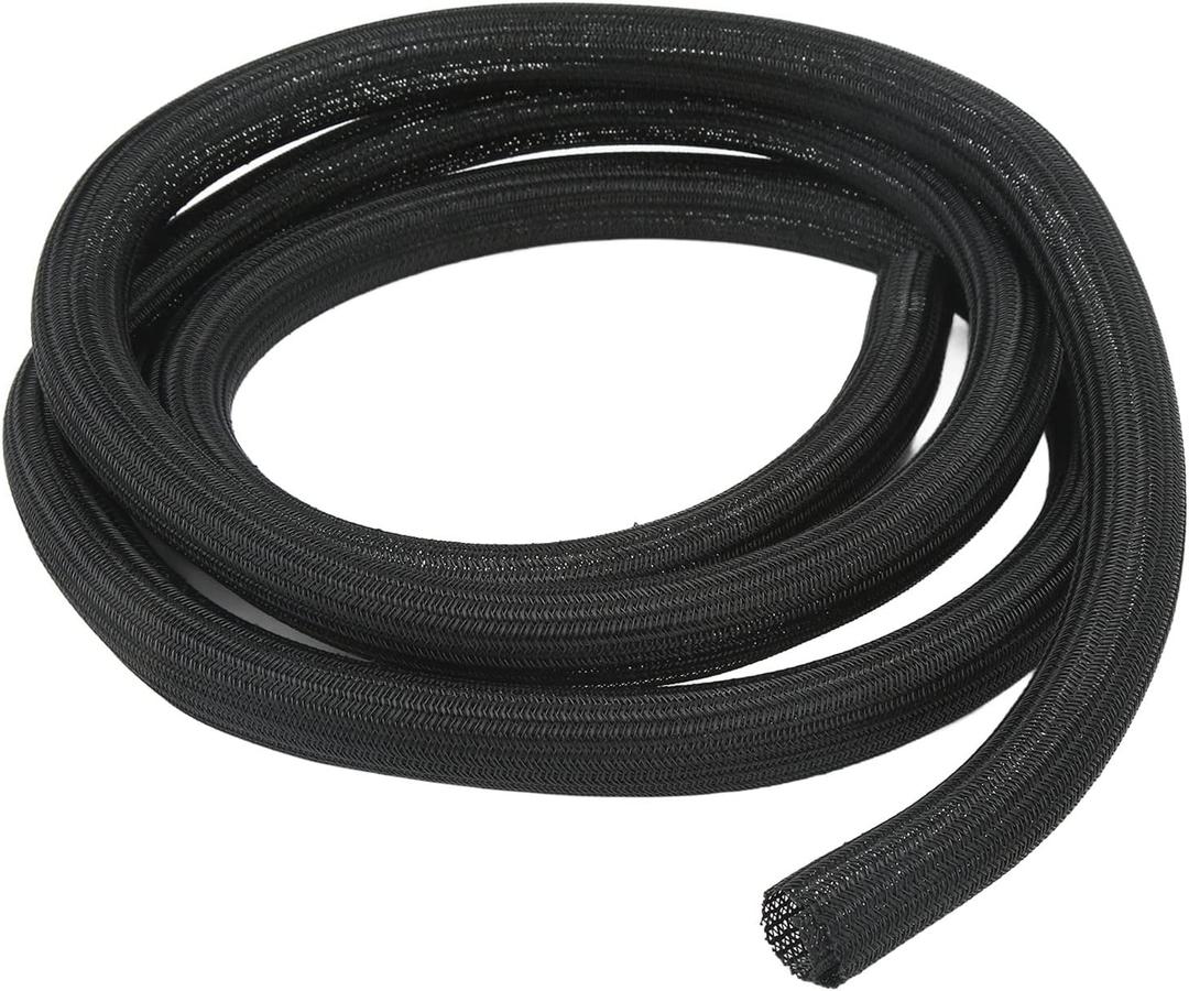 Split Wire Tubing 10FT 25MM High Temp Self Rolling Cable Sleeve for Automotive Marine RV Home and Industrial Wire