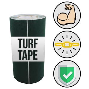 Upstreet Turf Tape Artificial Grass Seaming Tape, 6 in x 49.2 ft ($0.45/Foot), Synthetic Self-Adhesive for Lawn Carpet Jointing, Indoor & Outdoor Turf Rug, Pet Grass - Green