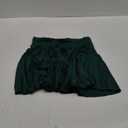 OQQ Womens Mesh Tennis Skirts High Waisted Golf Skirt Flowy Pickleball Skirt with Shorts, L, Green