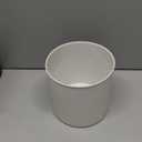 0.5 Gallon Plastic Mini Desktop Trash Can, Tiny Waste Bin with Swing-Top Lid, White