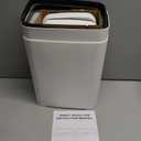 2 Pack 2.7 Gal Bathroom Trash Can with Lid, Automatic Trash Can Small Smart Garbage Can Touchless, Slim Motion Sensor Waterproof Plastic Trash Bins for Bedroom Office Kitchen Toilet (White)