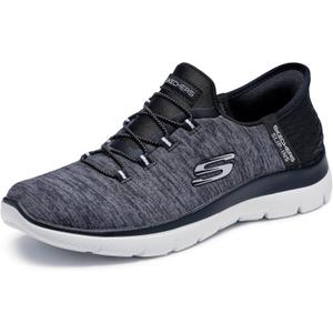 Skechers Women's Summits - Dazzling Haze Hands-Free Slip-Ins - Memory Foam Insole, Heel Pillow, Vegan Materials Sneaker, 7