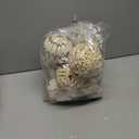 ANDALUCA Large Decorative Balls Bowl Filler Decor Orbs White & Cream (Natural White)