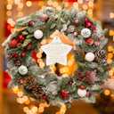 Sieral 3 Pieces Christmas Work Bestie Gifts for Coworkers Christmas Tree Ceramic Hanging Ornaments with Velvet Bags for Friendship Work Bestie Coworker Staff