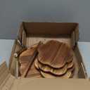 4 Tier Flower Shape Cupcake Stand,Wood Cupcake Tower Stand for 24 Cupcakes,Cupcake Holder Tiered Tray Stand,Cake and Cupcake Stand Combo Perfect for Wedding/Tea Party/Baby Shower Birthday