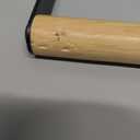 24" Wooden-Handle Fire Pit Lid for Pits up to 22", Round Metal Bonfire Pit Burner Pan Cover, Smokeless Fire Pit Cover for Fire Tables, All-Weather Resistance Outdoor Firepit Accessory