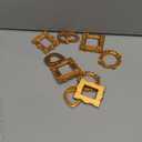 Vicenpal 10 Pcs Vintage Mini Picture Frames Baroque Antique Small Resin Jewelry Display Table Frame for Christmas DIY Photo Holiday Party Decoration (Gold)