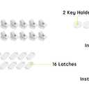 Vmaisi 16 Pack Child Safety Magnetic Cabinet Locks - Children Proof Cupboard Baby Locks Latches - Adhesive for Cabinets & Drawers and Screws Fixed for Protection