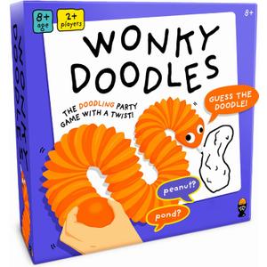 Lucky Egg Wonky Doodles  Hilarious Drawing Games for Family Game Night & Parties  Family Board Games for Adults with Wonky Doodler, 150 Word Cards & Whiteboard  Best Family Games for Ages 8+ Lucky Egg Wonky Doodles  Hilarious Drawing Games for Family Game Night & Parties  Family Board Games for Adults with Wonky Doodler, 150 Word Cards & Whiteboard  Best Family Games for Ages 8+