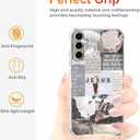 Jesus Quotes Case for Samsung Galaxy S25+,Christian Bible Verse Saying Collage,Unique Soft TPU Bumper Case Compatible with Galaxy S25 Plus