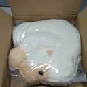 Niuniu Daddy 20" | 3.3 Pound Monkey Weighted Stuffed Animals, Large White Monkey Pillowfort Plush Lap Animal Toys for Kids Adults, Giant Plushy Body Pillow for Gifts Birthday Christmas Holiday (Medium)