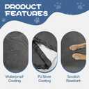 64'' Round Dog Pool Cover, Foldable Pet Swimming Pool Cover with Drawstring Design, Collapsible Dog Pool Cover Waterproof and Dustproof (64'' x 12'')
