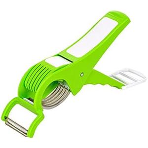 Yadnesh 2 In 1 Stainless Steel 5 Blade Vegetable Cutter With Peeler, Chilly,Onion Cutter With Lock System Plastic Vegetable And Fruit Cutter ,Valentine Day Gifts