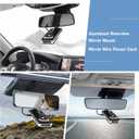SDSACZMU Radar Detector Mount,Rearview Mirror Rod Radar Mounting Bracket+Rearview Mirror Hard Wire Power Cord kit16,with Inline Fuse (for Escort Max / Max2/ MAX360 Radar)