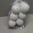 3.15" 12pcs Christmas Ball Ornaments Sequin Shatterproof Christmas Tree Ornaments DecorativeHanging Pearl Balls for Xmas Trees,Holiday Party(White)