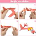 28 Pack Valentines Day Gifts for Kids, Foam Airplanes Party Favor Set with Valentines Greeting Cards for Kids, Valentine's Day School Prize Party Favor, Classroom Exchange Gift Set