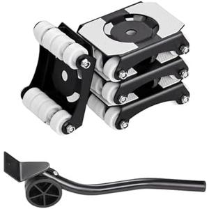 VEVOR Furniture Lifter Tool, 750 lbs Load Capacity, Furniture Sliders with Wheels, Carbon Steel Panel, Dual-Row & Eight-Wheel Structure, Heavy Duty Appliance Roller Dolly for Appliances, Sofa, Fridge