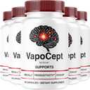 (5 Pack) VapoCept Capsules - Official Vapocept Advanced Formula with All Natural Ingredients, Premium Pills Maximum Strength for Wellness & Overall Health Support, 300 Capsules for 5 Months