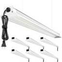 Upgrade Super Bright 6 Pack 60W LED Shop Lights 4FT 9000LM 5000K for Shop