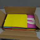 36 Pcs Small Gift Paper Bag with Handles Bulk - 8.3"x6"x3. 15" Rainbow Party Bags - Mulit Color