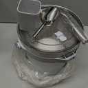 COKTIK 7L Vacuum Insulated Ice Bucket with Lid and Scoop& TongsLarge capacity Stainless Steel Beverage Bucket for Cocktail, Champagne, Wine, BeerLarge PartiesMilk White Suit