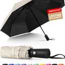 Seniny Windproof Travel Umbrella, Automatic Umbrellas for Rain, Portable & Compact Umbrellas for Backpack, Strong UV for Protection, Folding Small Sun Umbrella for Car, Walking
