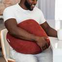 Quiet Mind Weighted Pillow for Adults 9 Lbs - Get Better Sleep - Sustainably Made and Chemical Free - Machine Washable (Medium, Chili Oil)