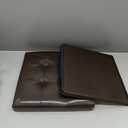 Ottoman with Storage, Folding Foot Rest Stool with Thicker Foam Padded Seat.