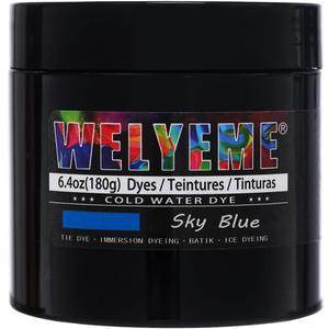 Cold Water Dye Blue, Tie Dye Powder, Fabric Dye Powder for Clothes (6.4oz)