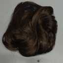 Double Weft Synthetic Hair Extension 4PCS Thick Hairpieces Clip in Long Wavy Hair Extensions Chestnut Brown 20 Inch (4pcs, 20Inch, 8/10#)